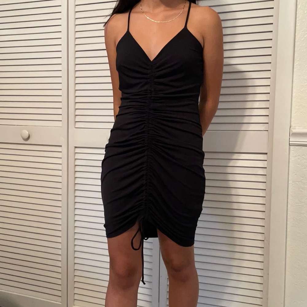 Black adjustable tie dress. Perfect for going out!